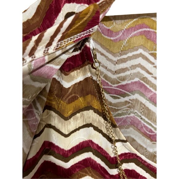 Alfred Dunner Woman Geometric Print Round Neck Tunic 2 Necklaces Size 2x - Picture 7 of 9